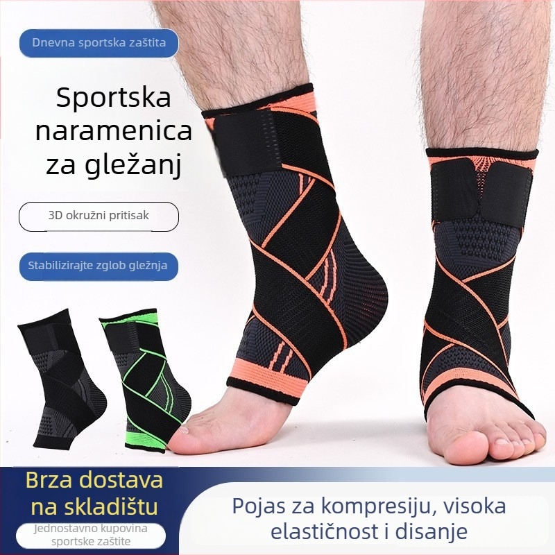 Sportska gležanj ortoza – najlon materijal, zaštita gležnja za košarku, stabilizacija i rehabilitacija