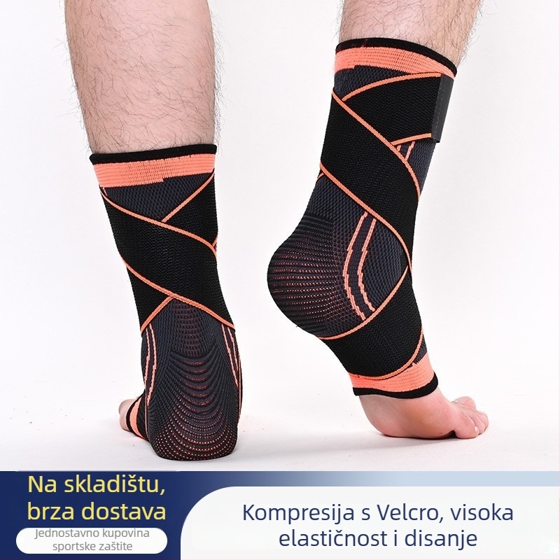 Sportska gležanj ortoza – najlon materijal, zaštita gležnja za košarku, stabilizacija i rehabilitacija