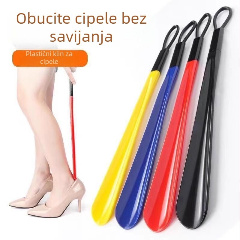 shoehorn s lanyardom - dugačak, debeo plastični dio, bez marke, pogodan za sva godišnja doba