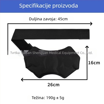 Ortez gležnja za toplinsko i hladno terapiju s gelom punjenim najlonom, prilagodljiva podrška, rehabilitacijska pomoć