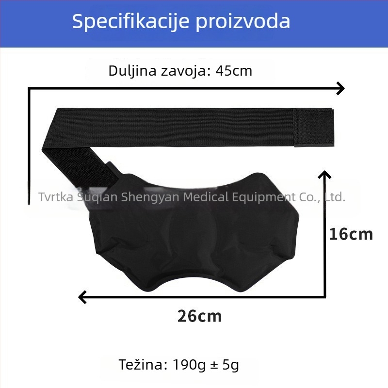 Ortez gležnja za toplinsko i hladno terapiju s gelom punjenim najlonom, prilagodljiva podrška, rehabilitacijska pomoć