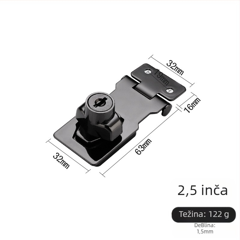 Brava za vrata ormara, legura željeza i cinka, stil Svjetlosni luksuz, model: Brava za vrata ormara; primjena: Vrata ormara