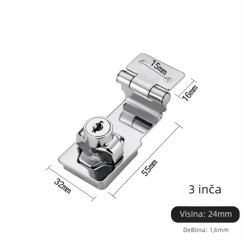 Brava za vrata ormara, legura željeza i cinka, stil Svjetlosni luksuz, model: Brava za vrata ormara; primjena: Vrata ormara