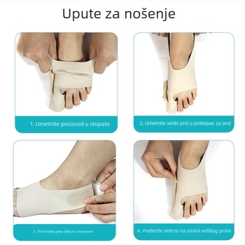 Korektor hallux valgus na prstu - Nylon + Spandex, Toe Valgus model, Sve godišnje doba upotrebe, Ovlaštena privatna marka