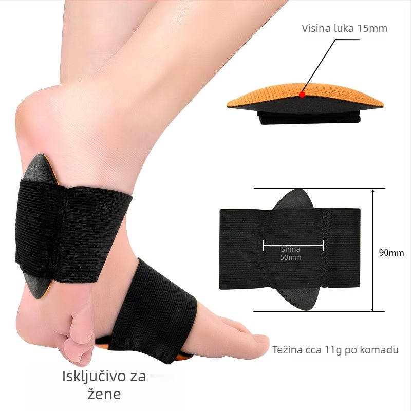 Ortopedska uložak za korekciju luka stopala uz zaštitu gležnja i prevenciju uganuća, visokoelastični pamuk, pogodno za sve sezone