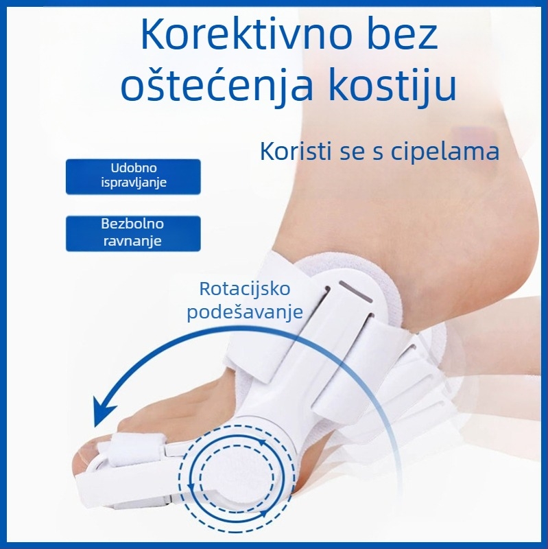 Podesivi korektor za palac za hallux valgus | Visokokvalitetna pamuk tkanina | Marka Junzukang | Pogodno za sve sezone