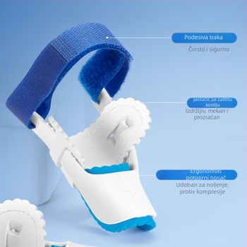 Hengxin korektor valgusa prstiju – lijevi i desni separator za pet prstiju, PVC + elastična traka, serija Corrector, zaštita stopala