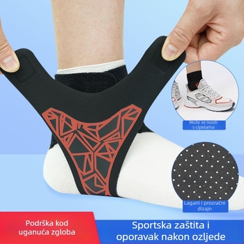 Sportska zaštita gležnja - stabilizacija gležnja i zaštita ligamenata - Nylon + Spandex; pogodno za košarku, nogomet, odbojku, trčanje, vožnju biciklom, planinarenje