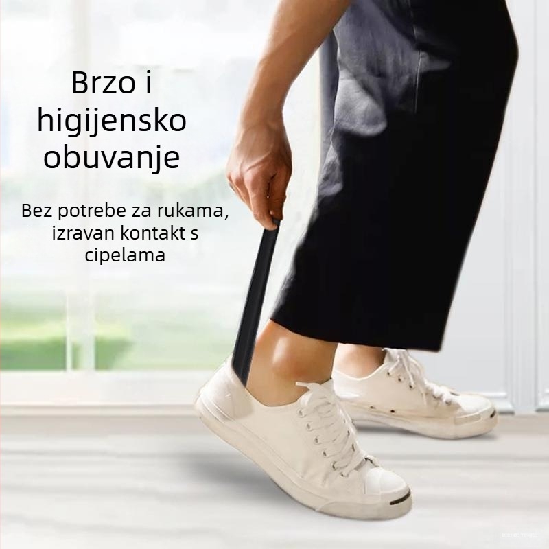 Kožna i metalna cipna kuka, prijenosna za kućnu uporabu, stil lagani luksuz