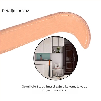 Kangbida metalna ciparska šnala s dugim držkom i kožnim futrolom (XB-0042)