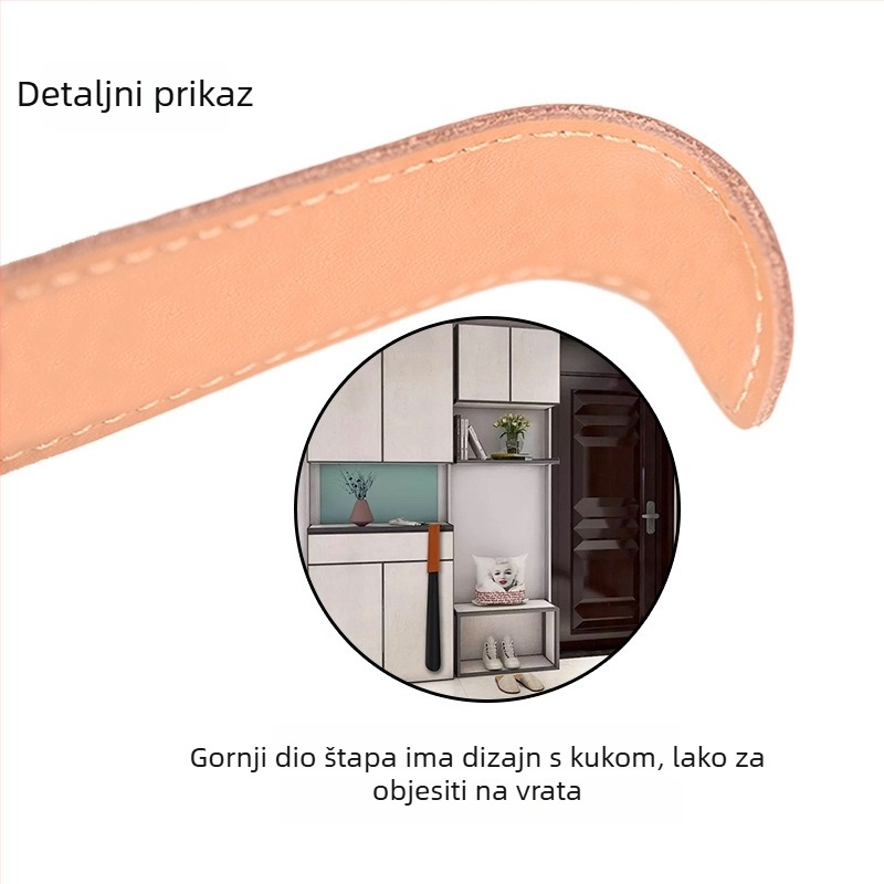 Kangbida metalna ciparska šnala s dugim držkom i kožnim futrolom (XB-0042)