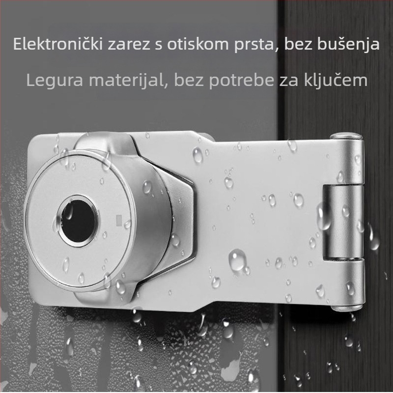 Ploča zaključavanja ormara s otiskom prsta – cinkov legura, model: pločica za zaključavanje s otiskom prsta, tip: zaključavanje s otiskom prsta, opće korištenje, prikladna vrata: sigurnosna, drvena, kupaonica, kuhinja, staklena, aluminijska vrata