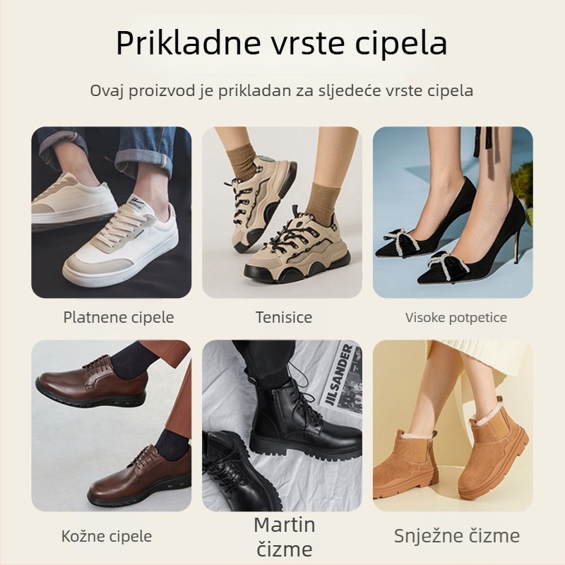 Drvena cipovska štipalica s visećim dizajnom za jednostavno pohranjivanje; pogodna za starije osobe i trudnice; za zimu, proljeće i jesen