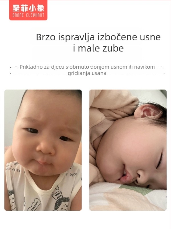 Silikon-gel patch za vuču donjeg usana za bebe i djecu — hipoalergijski, PU/netkani materijal, šifra Sf&j101, kutija 60