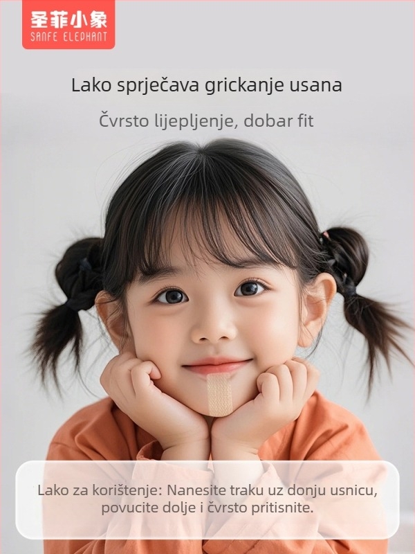 Silikon-gel patch za vuču donjeg usana za bebe i djecu — hipoalergijski, PU/netkani materijal, šifra Sf&j101, kutija 60