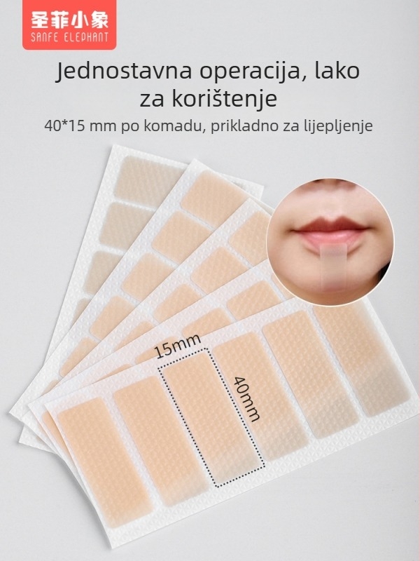 Silikon-gel patch za vuču donjeg usana za bebe i djecu — hipoalergijski, PU/netkani materijal, šifra Sf&j101, kutija 60