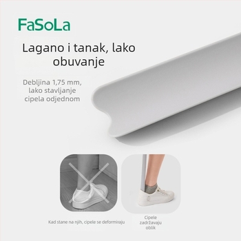FaSoLa podizač za cipele s produženom drškom, plastična konstrukcija, mjerač i magnetsko skladištenje