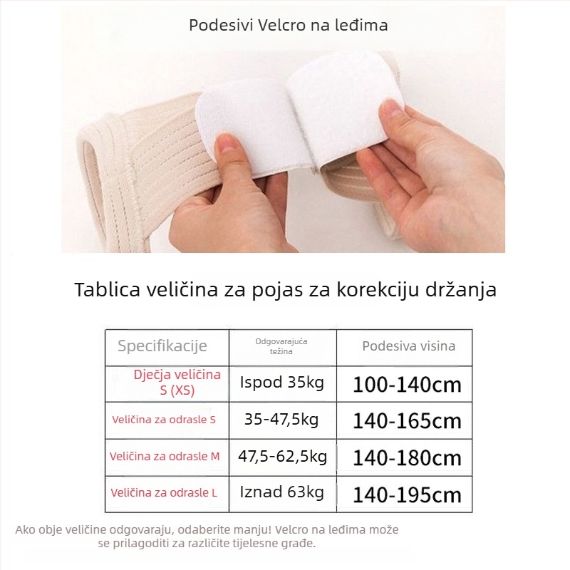 DR.PZO korektor držišta tijela — nevidljivi stil, pojas za leđa za odrasle i djecu