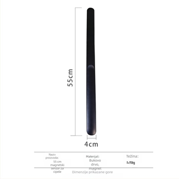XB-5504 Magnetni Shoe Horn s produženim držačem, drška od masivnog drveta, cijele godine upotreba