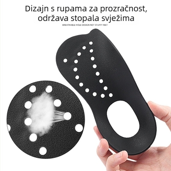 Ortopedske uloške za plosko stopalo s rupama, podrška luka, pola veličine uloška