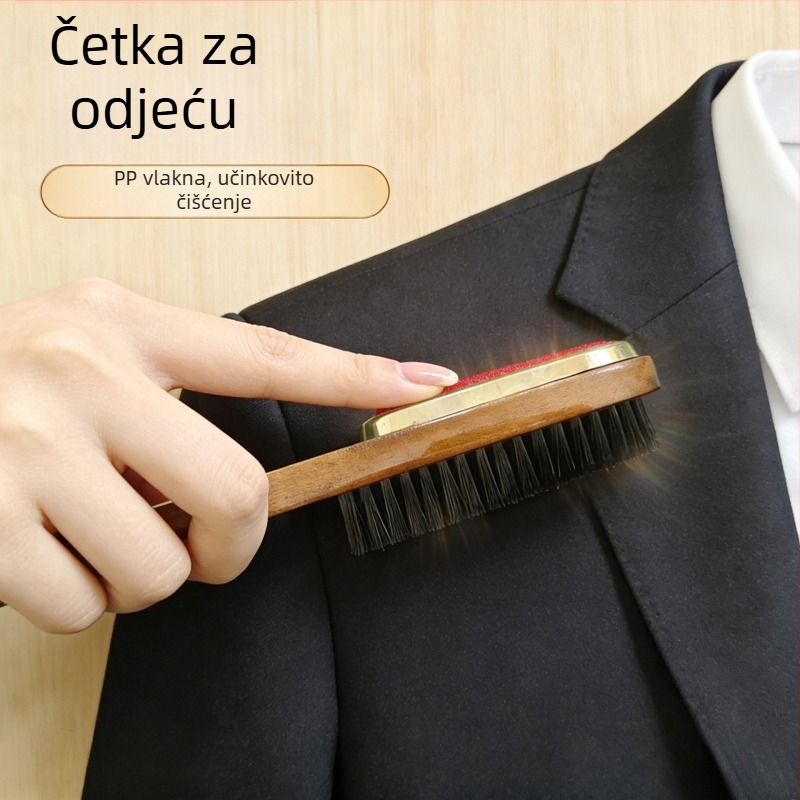 Trofunkcijska četka za odjeću, model Shoe Horn, stil ravna drška, Lineneng