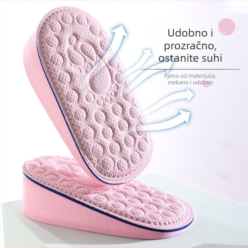 MD-585-1 Polu veličina uloška za cipele – Nevidljivi podizanje, EVA pjena, usisavanje/odvod vlage, pogodna za čizme, tenisice, kožne i casual cipele, unisex