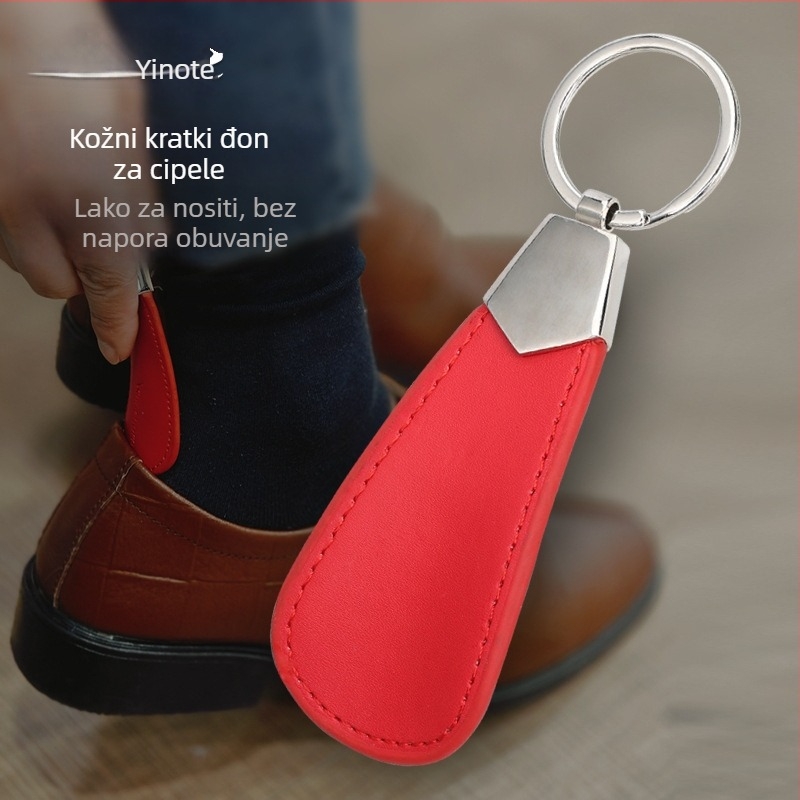 Kožna-metalni držač/otvarač cipela, mini privjesak; model Short style, marka Yingte, specifikacije 80620.01, podrijetlo Jiangsu