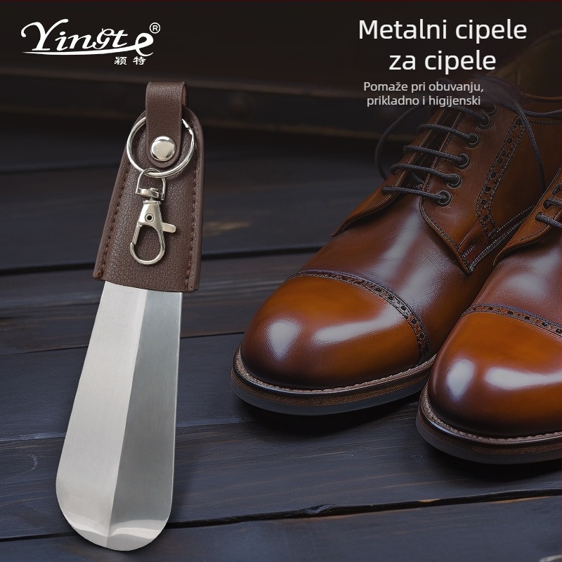 Metalni alat za obuću s prijenosnim kukom, kompaktan pomoćnik za obuvanje Yingte, sve sezone