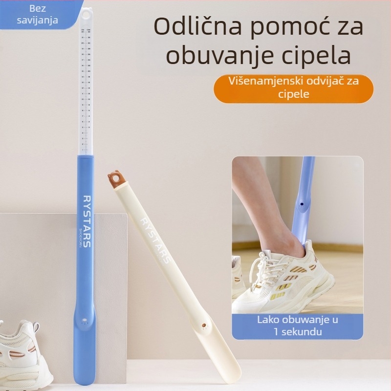 Izvlačni dvostruki cipelohod s dugom ručkom i mjeračem stopala, unisex, za sve sezone