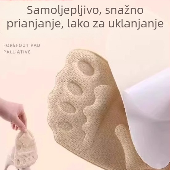 Prednja pločica uloška – polučinična samoljepljiva, protuklizna, protiv bolova, povećava visinu; pogodna za sportske, kožne, casual, platnene i radne cipele