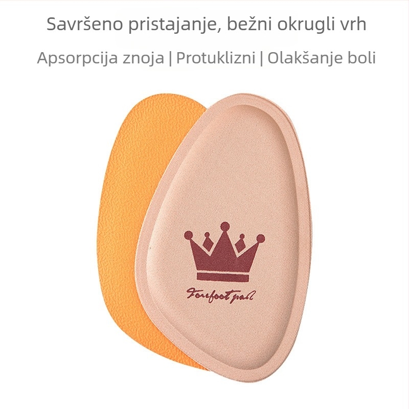 Silikonska prednja podložka za visoke pete — model 8546; protuklizna; kompatibilna s tenisicama, kožnim cipelama, čizmama, casual cipelama; sve sezone