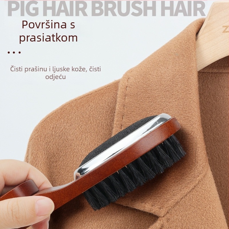 Višenamjenska četka za zimski vuneni kaput, dvostruka četka za prašinu i dlake, drveni držač, Yingte, lansirano 2024