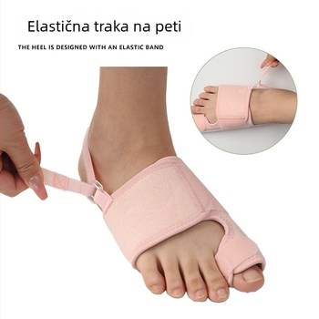 Korektor Hallux valgus za veliki prst s odvojivačem prstiju i Velcro kopčom — dnevno-noćna zaštita ortoza