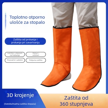 Ognje otporna zaštita stopala za zavarivanje, platnena konstrukcija, za elektro-zavarivanje
