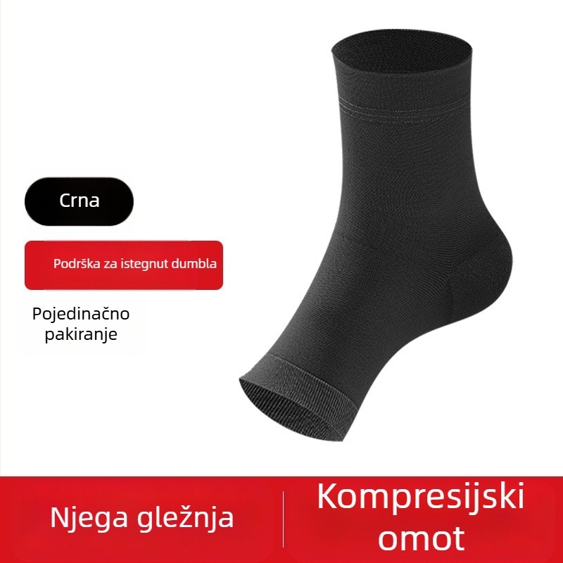 Zaštita gležnja za sport – lagana, prozračna, zaštita od uganuća, pogodna za nogomet, košarku i trčanje; materijal: poliester vlakno