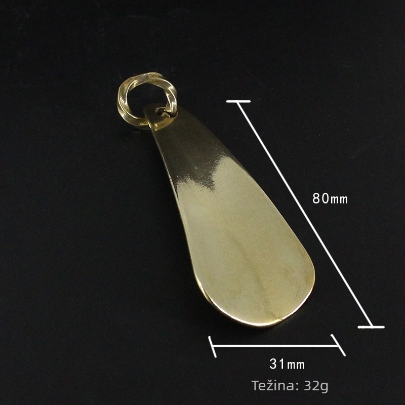 Bakrena shoehorn privjesak za ključ, kineski stil, opća upotreba