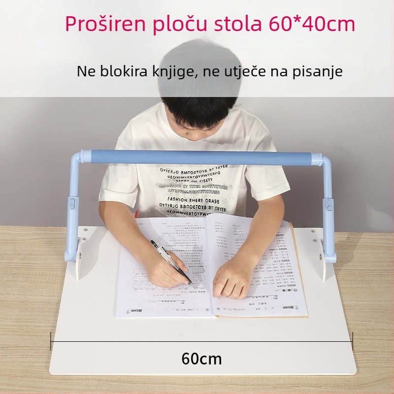 Dječji korektor sjedenja s izvlačnim zaštitnim ogradom za pisanje – protiv kratkovidnosti, model 985, materijal: svila, proljeće