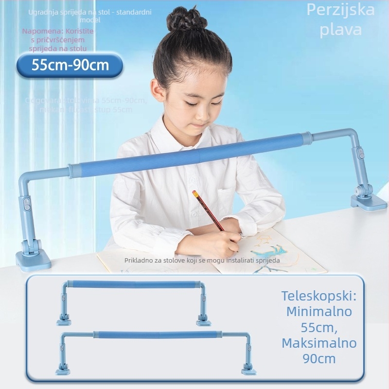 Dječji korektor sjedenja s izvlačnim zaštitnim ogradom za pisanje – protiv kratkovidnosti, model 985, materijal: svila, proljeće