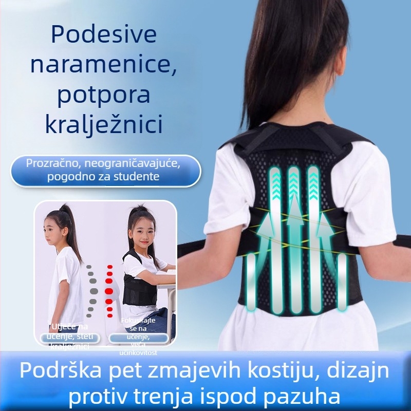 Dječji korzet za držanje tijela, podrška leđa i poravnavanje ramena, skolioza kod adolescenata