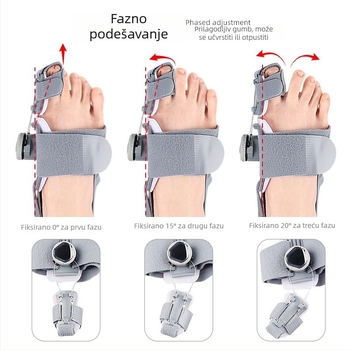 Korektor za prste na nozi – Materijal: ABS, najlon, silikon; Model: Toe corrector; Serija: Separator; Stil: Hallux valgus