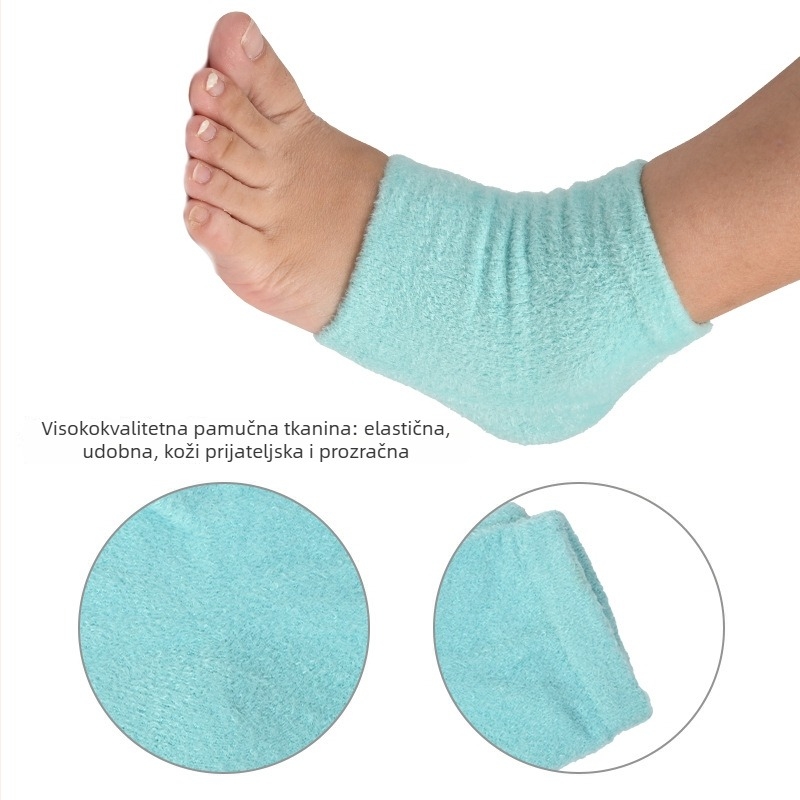 Gelne čarape za gležanj – set s hidratantnim gelom i njegom exfolijacijom stopala; Model Anti-Friction, Značka Shulifa, Materijal: pernata pređa, Stil: pola čarapa, casual, Šifra: HXB-087