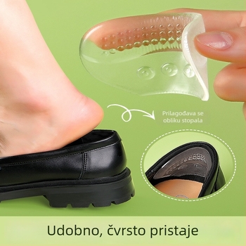 Silikonska naljepnica za petu za cipele – protuklizna, otporna na habanje, model 2024, jednostavan stil, za kožne cipele i sandale, ljeto/proljeće/jesen
