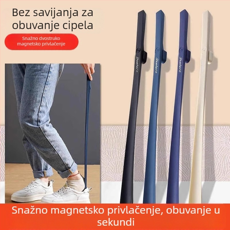 Magnetska obuvaska špatalj s dugim drškom, extra dugačka za obuće visoke kvalitete, model 12411, pogodna za starije osobe i trudnice