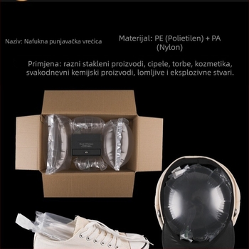 Napuhnut semisferni potporni zračni jastuk za cipele; pogodno za logističku pakiranje, potporu za cipele i punjenje torbi; Marka: Dingsen; Privatna etiketa dopuštena: Da