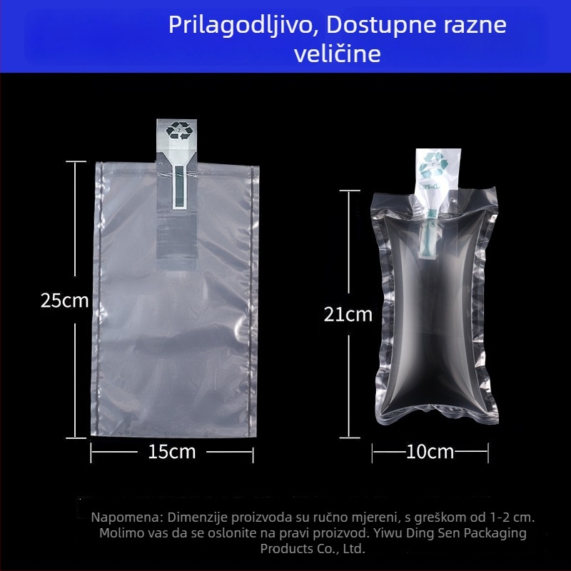 Napuhnut semisferni potporni zračni jastuk za cipele; pogodno za logističku pakiranje, potporu za cipele i punjenje torbi; Marka: Dingsen; Privatna etiketa dopuštena: Da