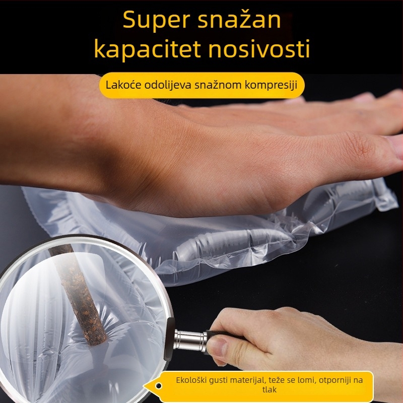 Najlon napuhljivi kalup za cipele i rastezanje s velikim mjehurićima filma, promjer 165 mm, visina 75 mm, širina filma 17 mm; sprječava nabor i deformacije.