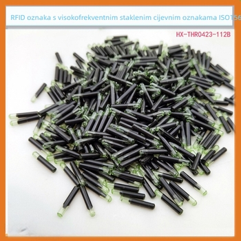 HF RFID etiketa u staklanoj cijevi za kalup obuće – ICODE serija, 13,56 MHz, memorija 112×8, čitanje/pisanje 0,01 s, 100000 ciklusa pisanja