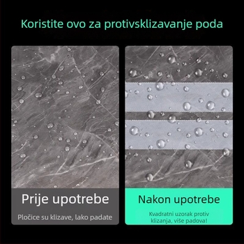 Protuklizna traka za stepenice — prozirna gumena traka, samoljepljiva, ljepilo na bazi gume