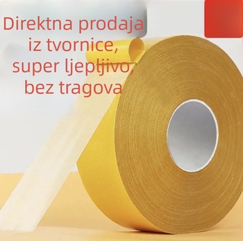 Dvostrana ljepilna traka s mrežastom tkaninom, snažna i prozirna, bez ostataka, za učvršćivanje produžnih utičnica i svadbene tepihe, protuklizno ljepilo s vodootpornom podlogom