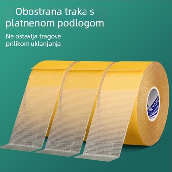 Dvostrana ljepilna traka s mrežastom tkaninom, snažna i prozirna, bez ostataka, za učvršćivanje produžnih utičnica i svadbene tepihe, protuklizno ljepilo s vodootpornom podlogom